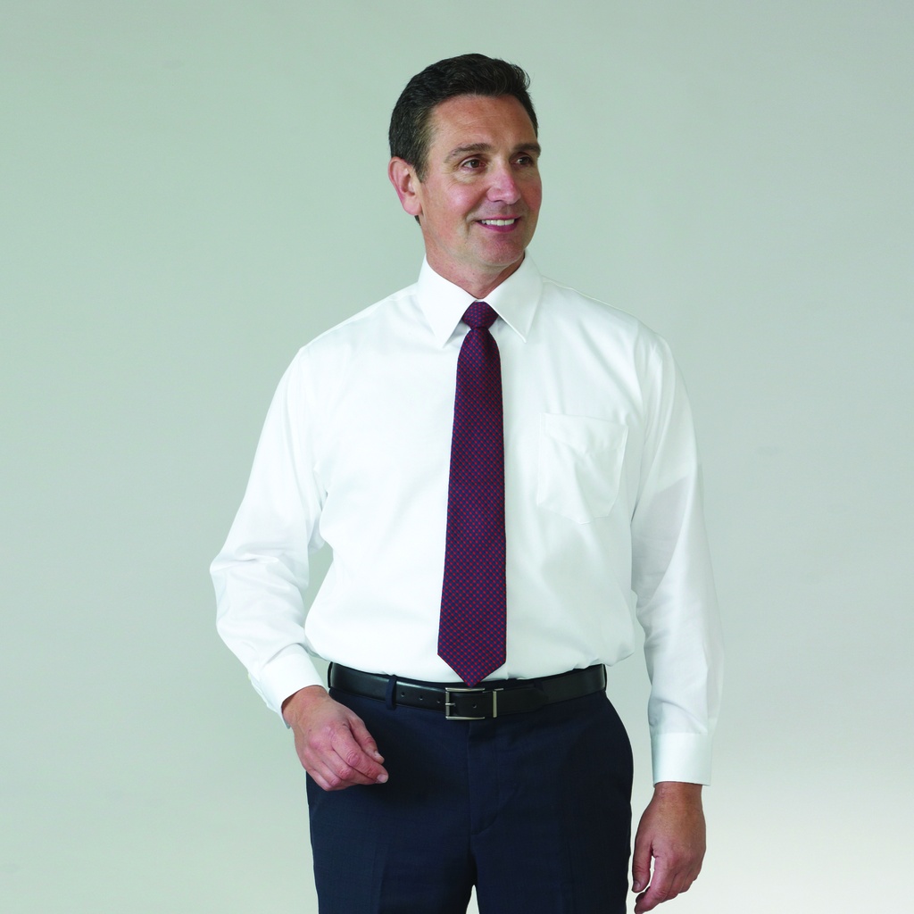 Male Non-Iron Dress Shirt [WHITE]